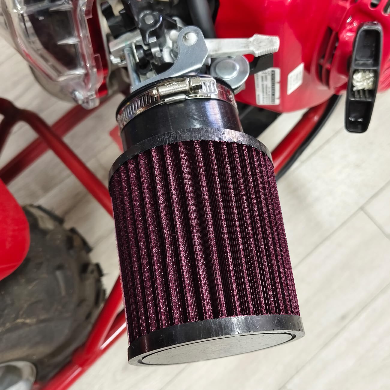 Filtro aire rojo para Go Kart Mini Bike VM24