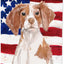 Bandera Bretaña Spaniel para buzón patio decorativa