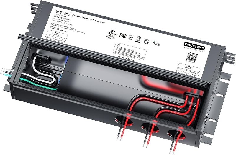 Controlador LED 288W 24V con caja conexiones comp Triac