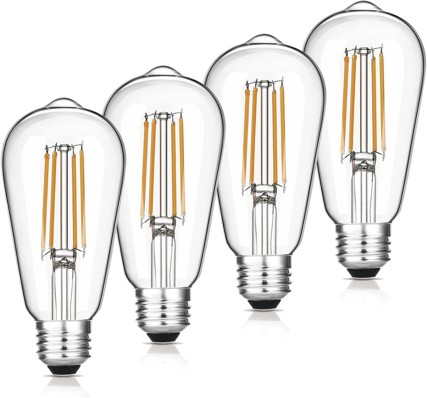 Bombilla LED Edison ST58 6W blanco cálido 2700K E26