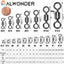 Barril de pesca giratorio set 40-100 aparejos inox