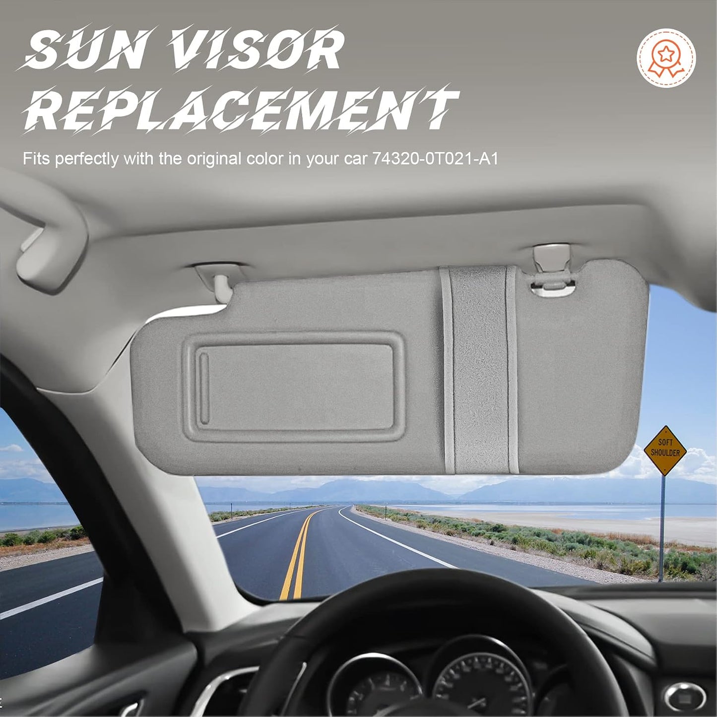 Visera parasol izq Toyota Venza con techo solar