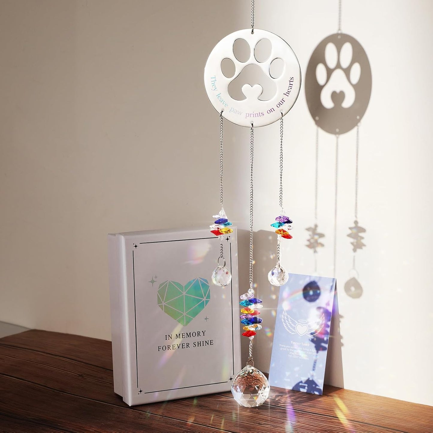 Atrapasoles conmemorativo para perros pérdida duelo