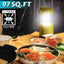 4 Linternas LED plegables con pilas para acampar