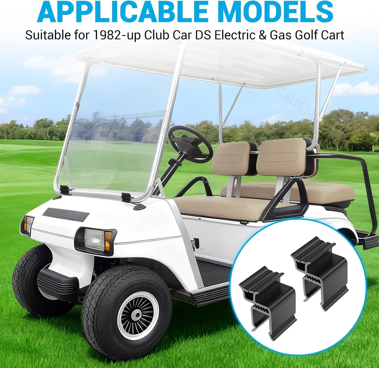 Clip ventanas Club Car DS 1982 en adelante con tornillos