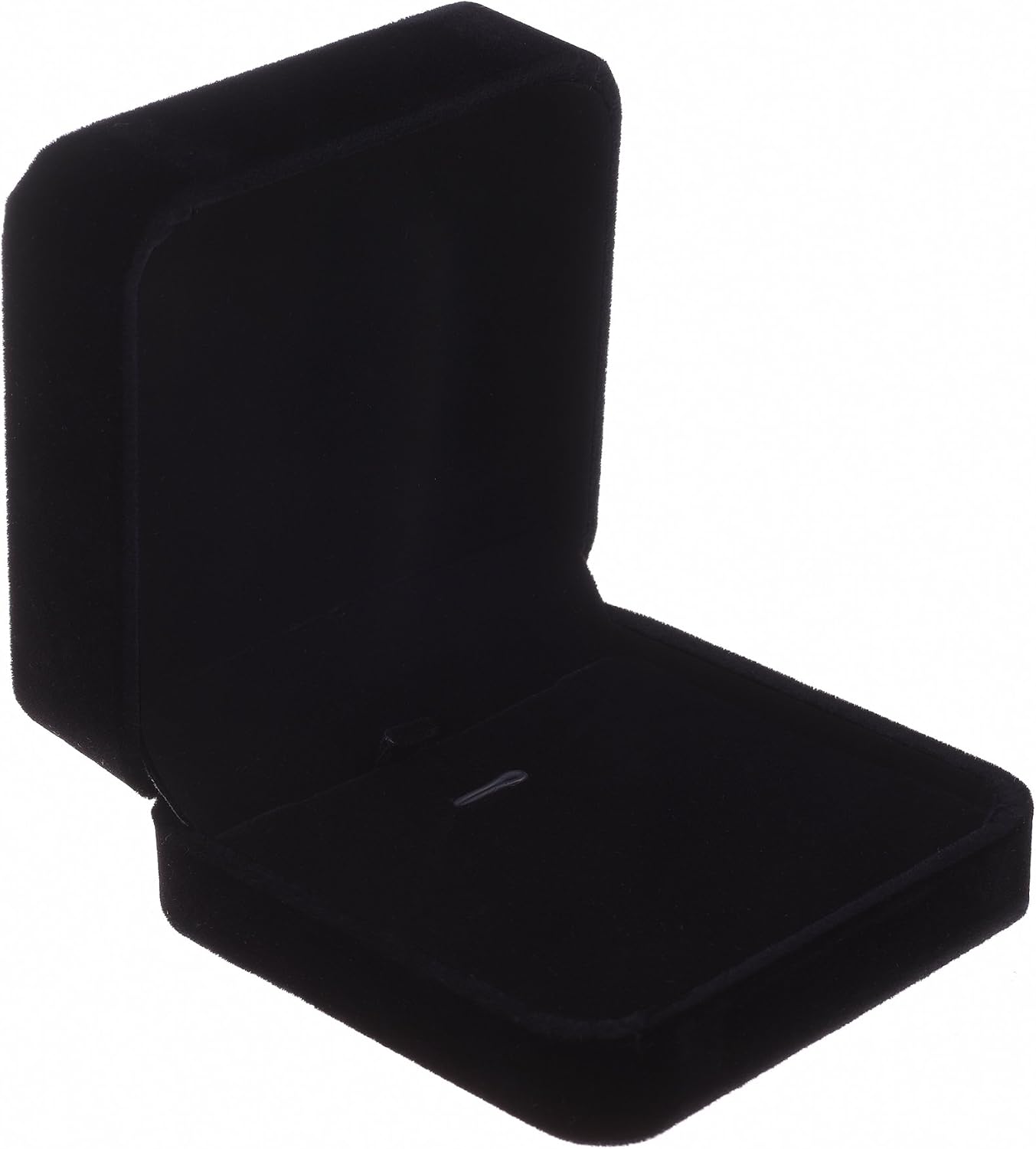 Caja regalo con colgante terciopelo para collares negro