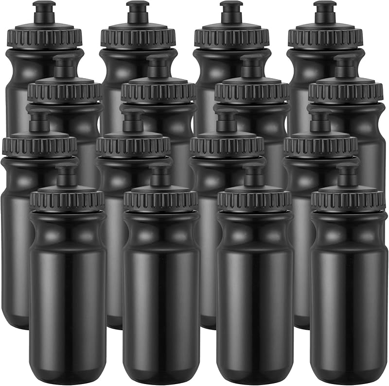 12 Botellas Agua Deportiva 20oz Sin BPA Tapas Fáciles