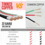 Cable eléctrico 22 y 4 conductores 50ft para LED y automotriz