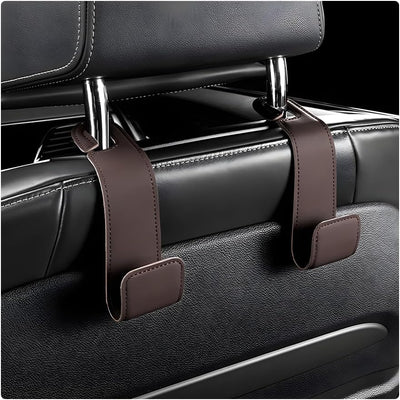 2 Pzas Gancho Reposacabezas Asiento Coche Microfibra