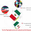Set 2 banderas 33 países América Latina 80pies