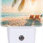Luz nocturna enchufable palmera tropical y océano 0.5W
