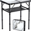 Mesa plegable aluminio con red 27.5" 3 alturas viaje
