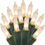 Tira luces navidad transparentes 100uds interiores exteriores