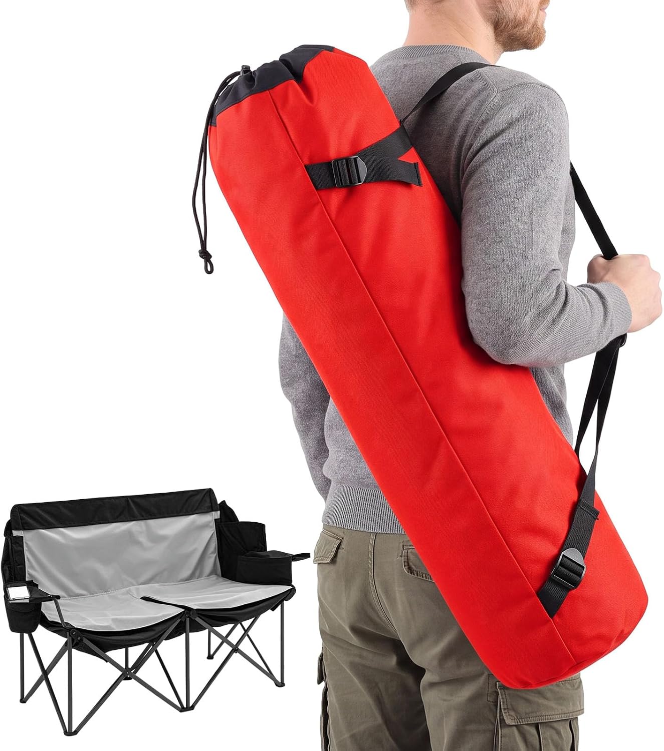 Bolsa silla plegable 48x13.8" 900D resistente con correa