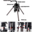 Soporte plegable para 3 cañas de pescar vertical portátil