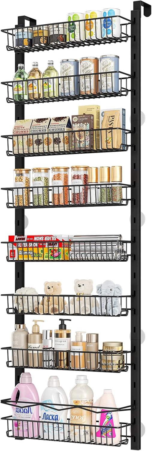Organiz. puerta estantes 8 niveles cocina baño