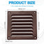Cubierta ventilación aluminio 6x6pulg rejilla hogar cocina