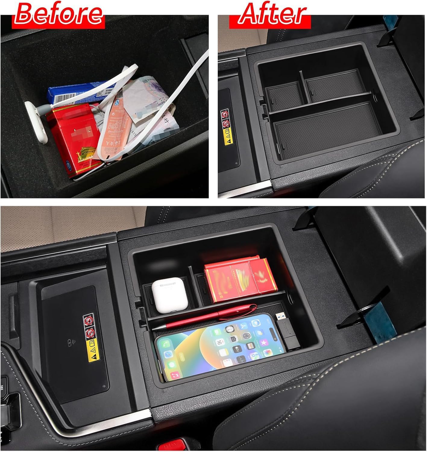 Bandeja organizadora consola Lexus GX 550 plástico ABS