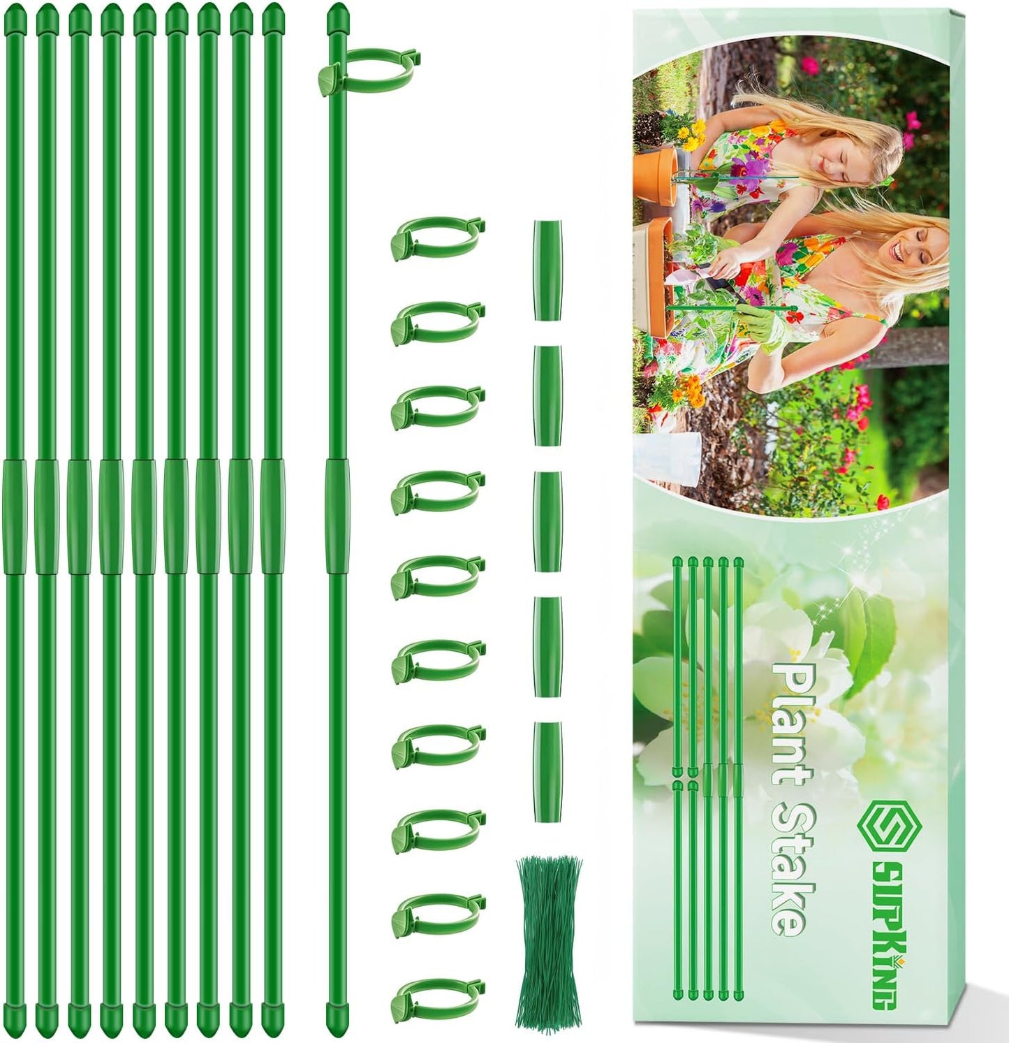 Estacas 17pulg soporte orquídeas 10 postes 3/4/5pies