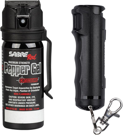 Gel pimienta Crossfire con clip cinturón y tapa abatible