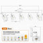 Kit 5 luces LED blanca flexible para cocina sala dormitorio