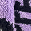 Alfombra copetuda bola cristal morada antiderrap dormitorio