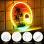 Letrero neón palmera puesta de sol LED dormitorio