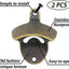 Abridor botellas bronce antiguo pared pack 2