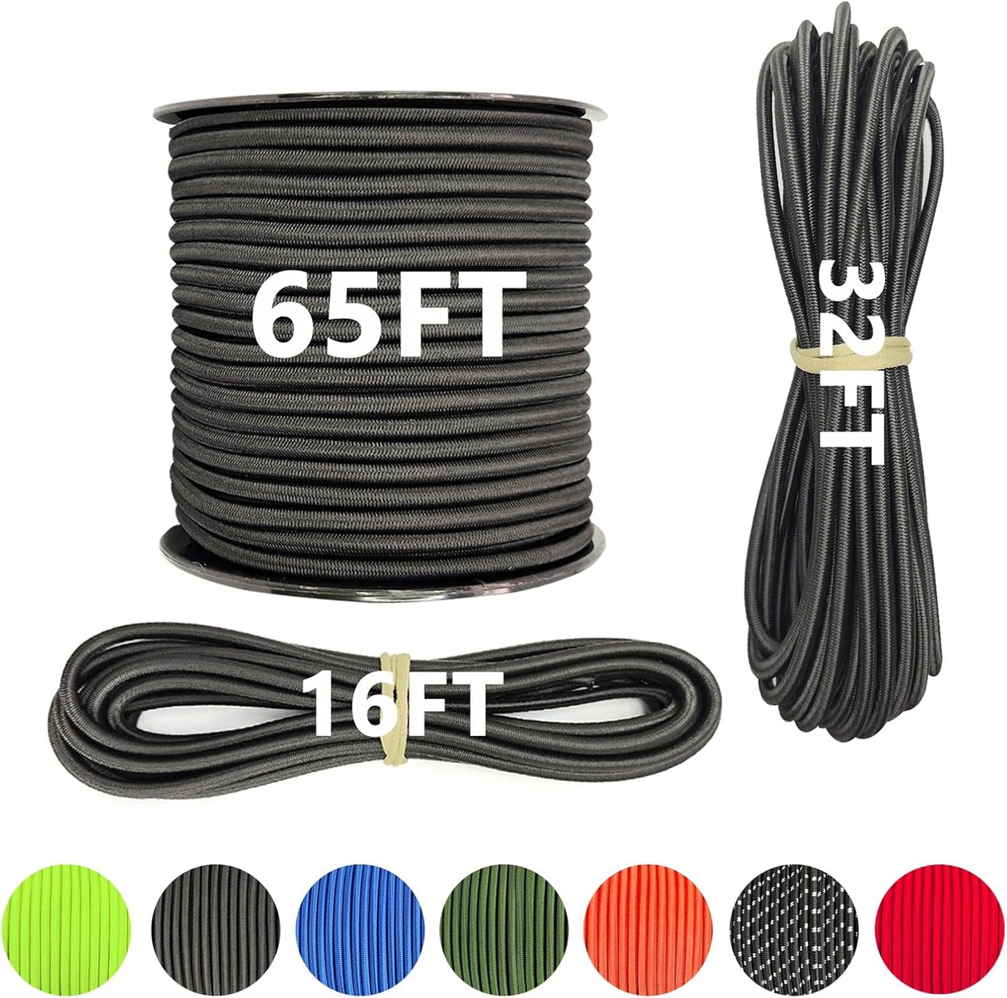 Cuerda elástica marino 3/16pulg x32ft para kayak y reparar postes