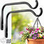 Soportes metálicos para colgar plantas 8pulg exteriores pack 2