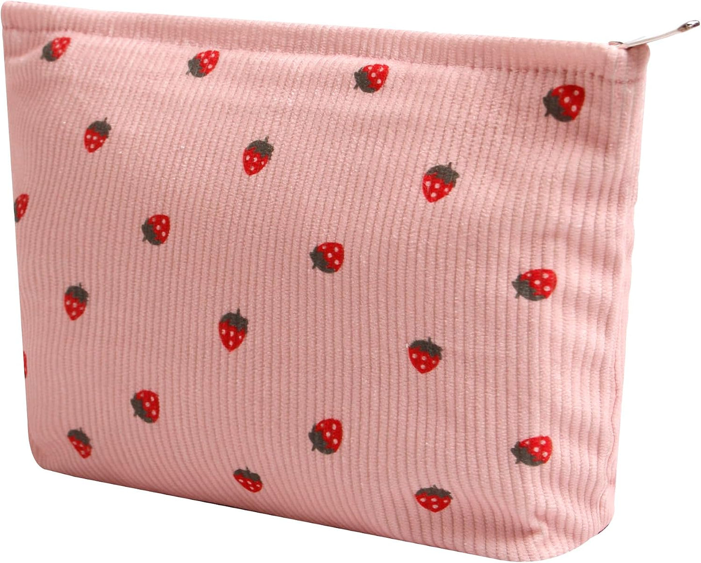 Bolsa cosméticos pana estética con puntos sonrientes