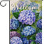 Bandera jardín flores primavera hortensias decoración