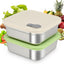 Set 2 Recipientes Acero Inox 20oz Con Tapas Silicona Sin BPA
