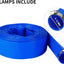 Manguera retrolavado piscina 1-1/4pulg 100ft PVC azul