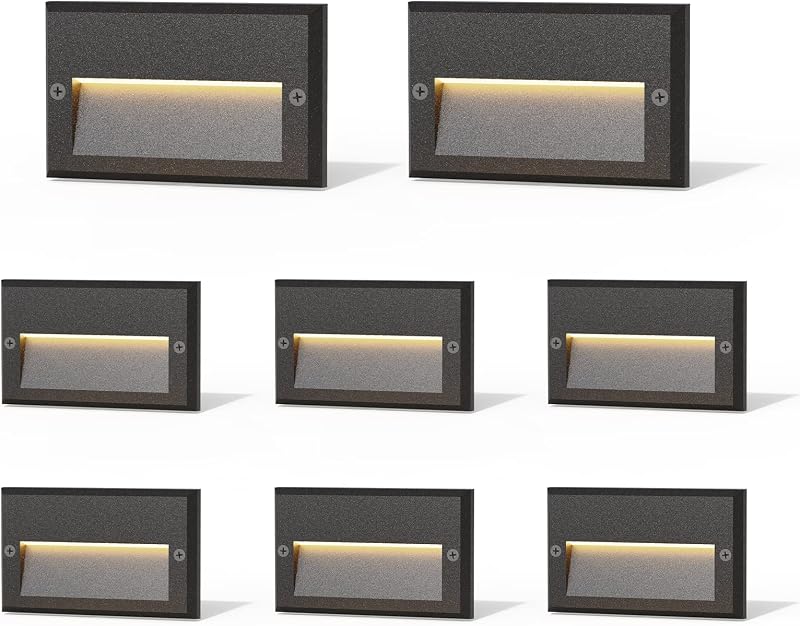 Luces paso 5.5pulg 12V CA LED 8PK cableadas