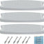 Escalera plástico 18pulg 6 pernos acero inox para piscinas gris