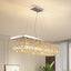 Candelabro cristal K9 cromado para comedor y cocina 40x10x10