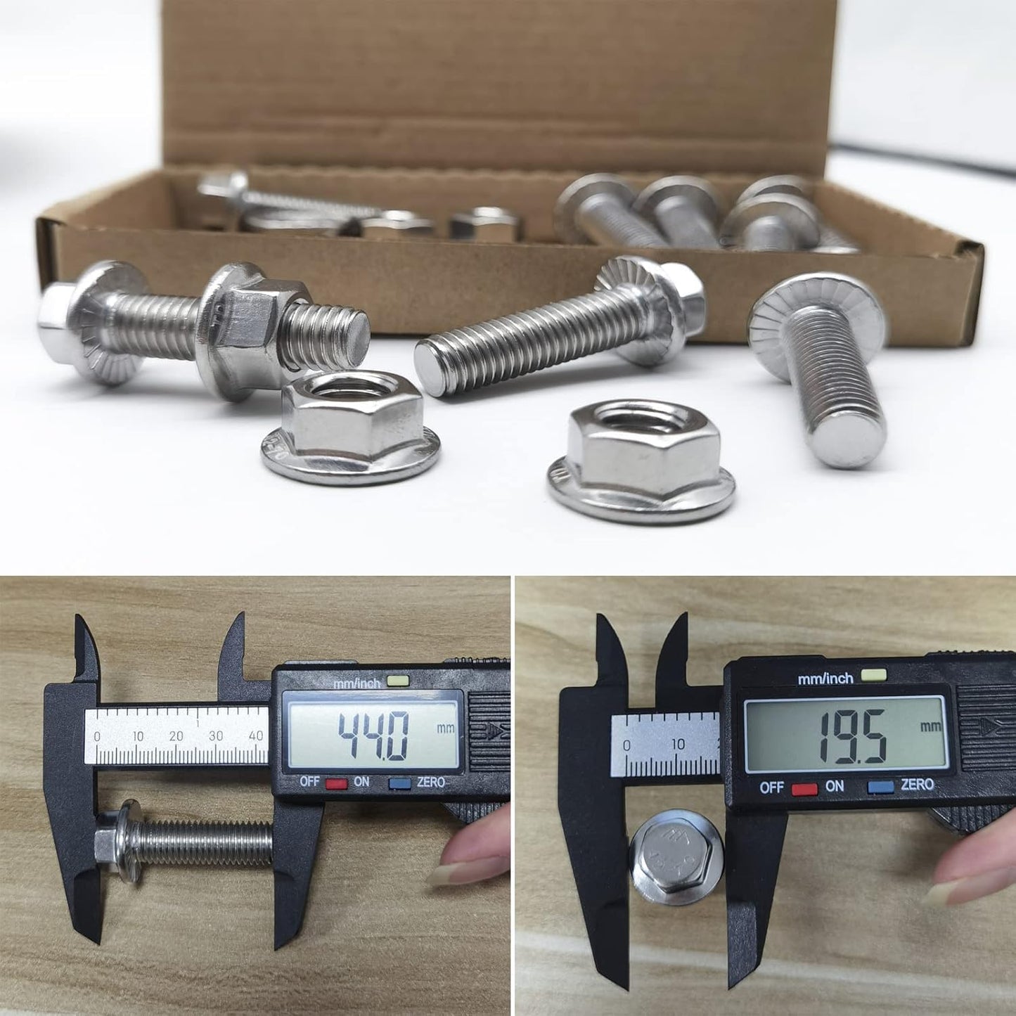 Kit 8 pernos M10X1.0 brida colector escape con tuercas