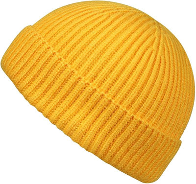 Gorro punto puño corto para hombre mujer cálido