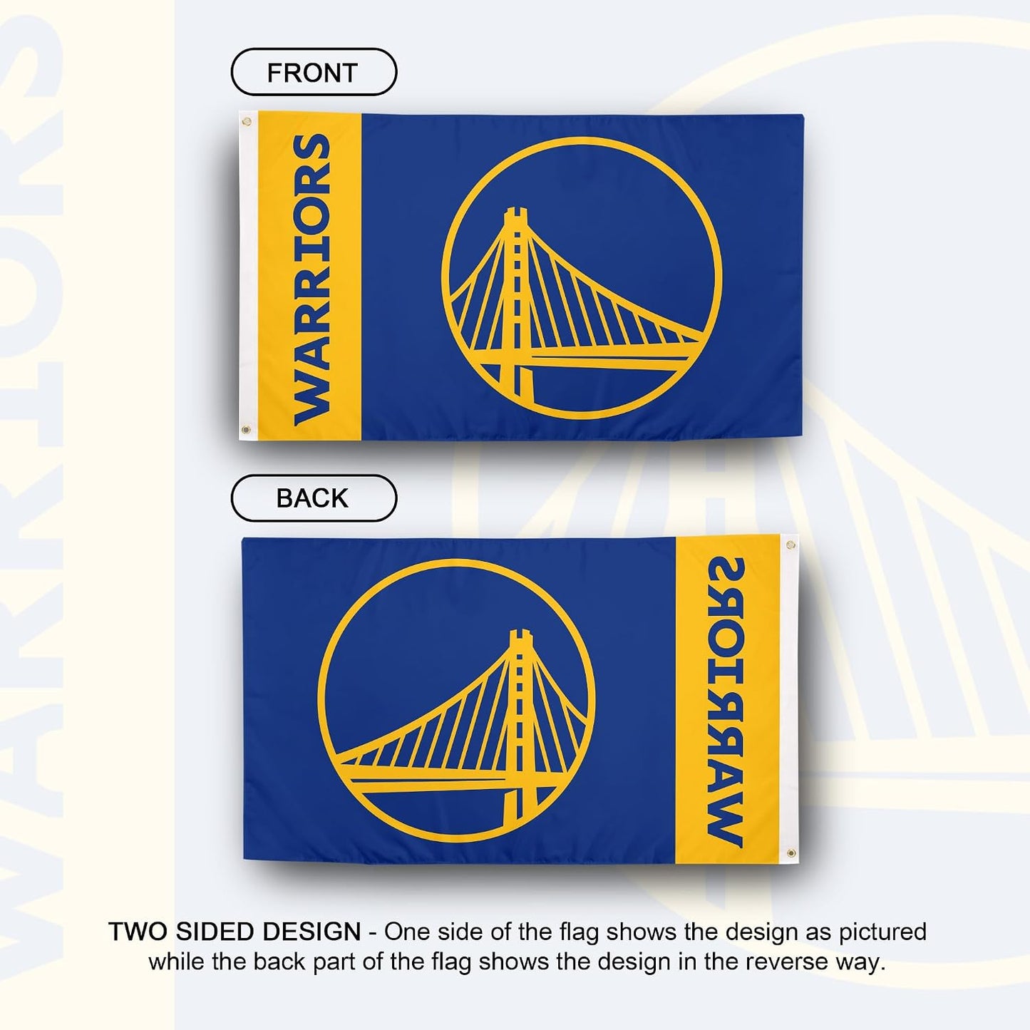 Bandera Golden State Warriors 3x5ft poliéster