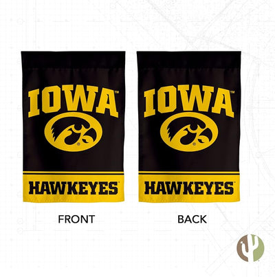 Bandera jardín UI Hawkeyes 19x12pulg exterior