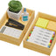 Organiz. cajones bambú apilable cubiertos y platería
