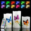 Set 3 velas sin llama 4-6" luces LED 12 colores
