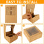 40 Cajas Cupcakes Autoemergentes 6x6" con Ventana