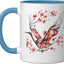 Taza Cerámica Origami Cisne Rojocoronado Azul/Blanco