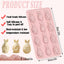 2 Moldes Silicona 3D Conejo Pascua 12 Cavidades Antiadherentes