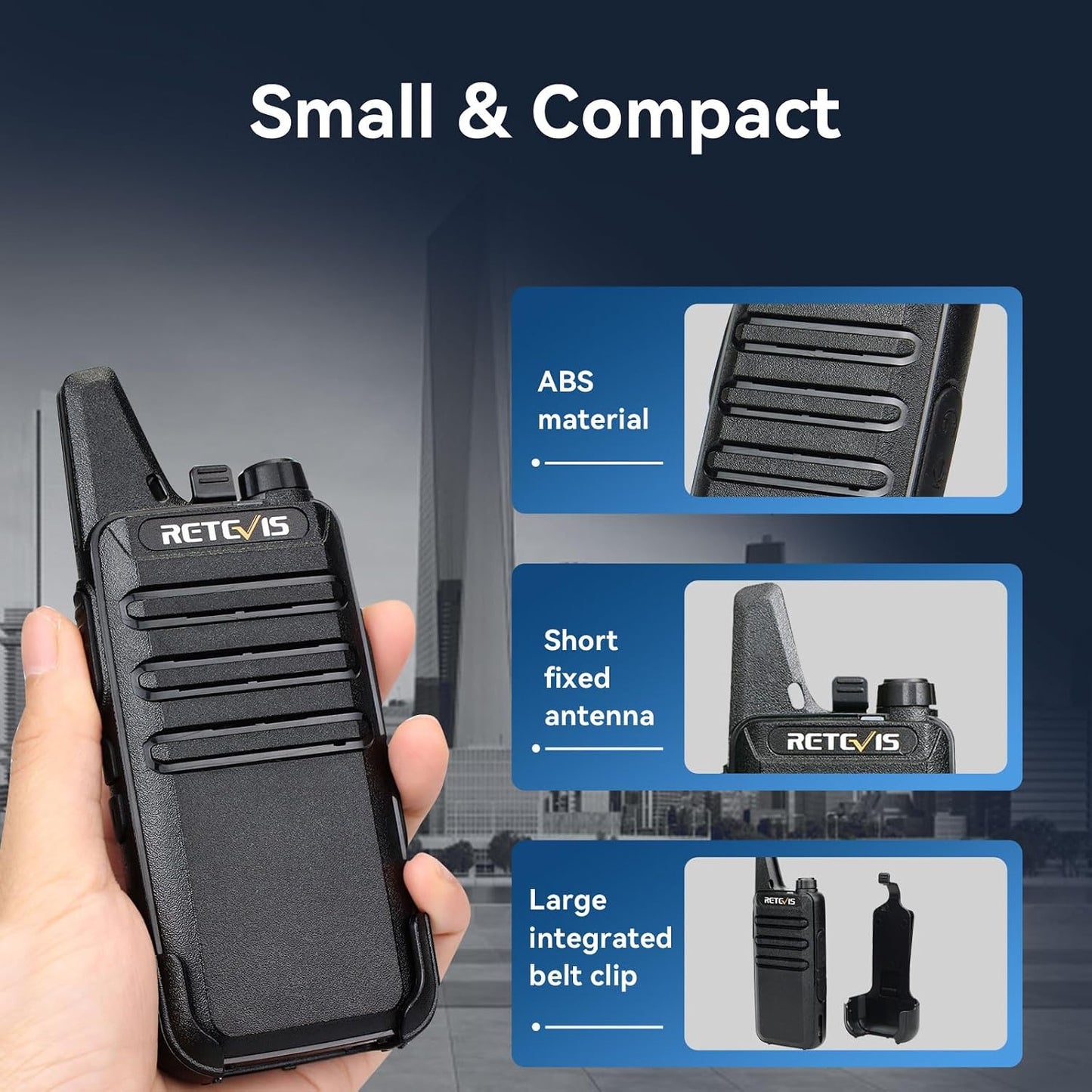 Walkie Talkies Mini Recargable Alcance Largo