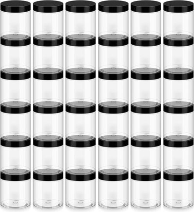 36 Pack Recipientes Plástico 8oz Sin BPA Reutilizables Cosméticos