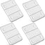 4 Rejillas Acero Inox para Hornear 8.6pulg