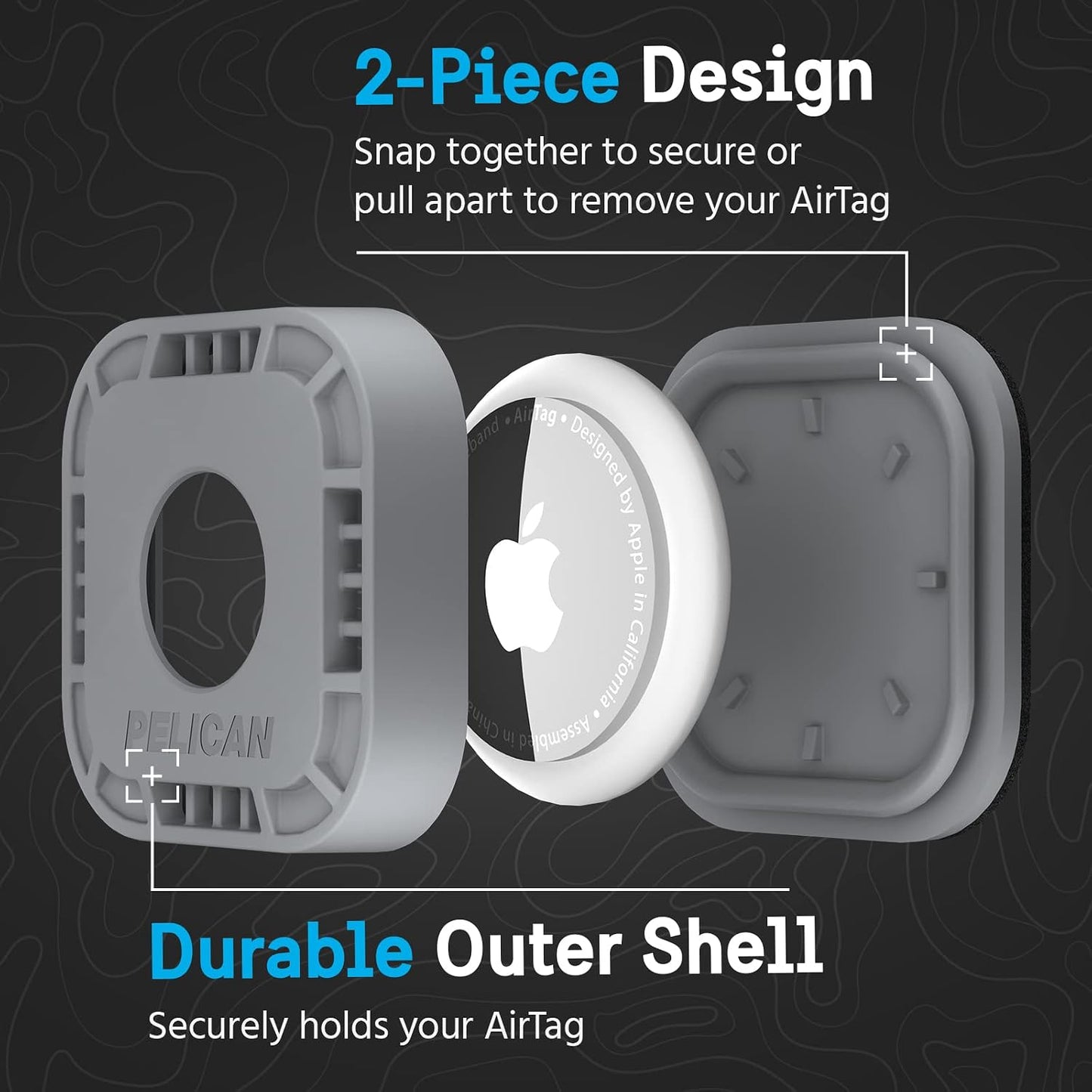 Protector Airtag 4 Pzas Funda Resistente Adhesivo 3M